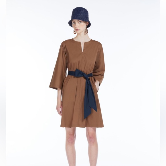 NWT ‘S Max Mara Cotton Blend Dress Size: Various Spring/Summer - Picture 5 of 5